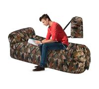 Air Canapé de canapé gonflable Air Bed, étanche Blow -Up chaise accessoires de camping pour festivals de musique pour pique-nique, fêtes de randonnée à la plage conçues pour les amateurs de E