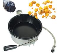Air Chaud Machine à Popcorn Accessoires, Pot de 230g Pièces Fabricant Machine à Pop-Corn, Pot de Pop-corn Electrique à Manivelle, Poêle Anti-BrûLure Universel, pour Maïs Snacks(2 holes-15mm)