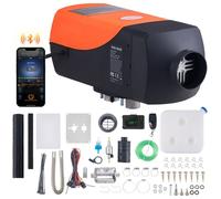 Air Chauffage Diesel Chauffage autonome 12 V 2 kW, Chauffage à air Air Diesel - Chauffage autonome Chauffe-air - Chauffage diesel avec écran LCD, télécommande & Bluetooth-APP - 0,12-0,26 L/heure