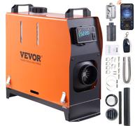 Air Chauffage diesel Chauffage auxiliaire 12 V 5 kW, Chauffage à air Chauffage auxiliaire diesel, 0,16-0,52 L/heure. Chauffage diesel avec écran LCD & télécommande & Bluetooth-APP