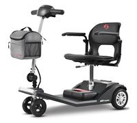 AIR CLASSIC Scooter électrique 4 roues 250W Siège pivotant 360° 20KM Batterie Lithium 12AH Mobilité pour réduite et seniors -Noir