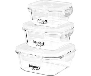 Air Coffret, 320ml/520ml/800ml Capacité, Transparent, Lot de 3