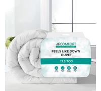 Air Comfort Couette Moderne 13,5 tog King Feels Like Down - Housse hypoallergénique Douce au Toucher - Couette Respirante en Fibre Creuse pour l'hiver Chaud et Frais