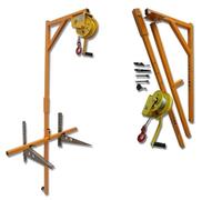 Air Conditer Outils d'installation avec système de levage Treuil + Support Démolit et Équinte de levage pour hauteurs 3HP Support + Soluts de montage de treuil 20 m