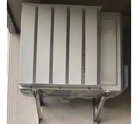 Air Conditer R Couvercle de guidage du vent AC en acier inoxydable anti-soufflage direct pour pompe à chaleur Protection Sn Grilles de déflecteur d'extérieur