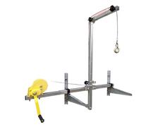 Air Conditing Kit d'installation pour unité extérieure 3HP Treuil pliable et support Outil de levage haute altitude pour un démontage facile Câble de 10 m inclus