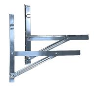 Air Conditioner Bracket, Heavy Duty Wall Mount Console Holder, Stainless Steel Stand, Perfect For Outdoor Unit Security On Balcony Patio Cage Or External Installation, 19.69x2.2x2.2 In