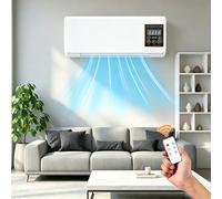 Air Conditioner,Clim Portable,Climafy Avec Télécommande,Climatiseur Mural Réversible Split,Climatiseur Sans Unité Extérieure,Ventilateur De Refroidissement Pour Cuisine,Chambre à Coucher (Blanc-1)
