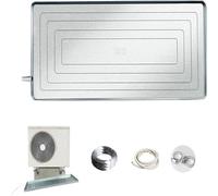 Air Conditioner Condensate Drip Pan Water Tray Drip Tray Air Conditioner Outdoor Unit Water Collecting and Drainage Pan (Size : Galvanized iron-85cm/33in)
