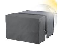 Air Conditioner Cover - 19.29in Oxford Cloth Full Coverage Set For U Shaped Window Ac | Adjustable Straps Dustproof Waterproof Washable | 13.58x8.46in