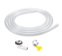 Air Conditioner Drain Hose - Flexible PVC Construction, Durable Connector Attachment, Easy Installation Design, Leak Resistant Clamp Included | for Window Air Conditioner Drain Kit Replacement Pipe Co