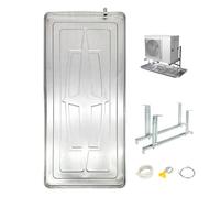 Air Conditioner Drain Pan - Stainless Steel AC Drip Tray with Brackets for Portable Window and Split AC Units, Water Collecting Drainage for Heat Pumps