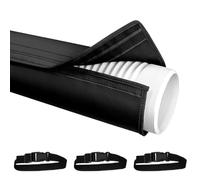 Air Conditioner Duct Cover - Thermal Insulated Wrap, Protective Vent Hose Shield with Secure Fasteners, Blocks External Heat and Light, Ideal for School Apartment Workplace