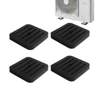Air Conditioner Isolation Pads, Rubber Anti Vibration Mats, 4 Pack | 4 Piece Mat Set Helps Dampen Movement And Sound, Suitable For Air Conditioners, Washers, Dryers, Refrigerators And Freezers
