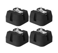 Air Conditioner Pad, AC Base Support Pad, Heavy Duty Mount Bracket, 4-Piece Anti-Vibration Mat Set, High-Density Rubber Build, Supports 9000-60000 BTU Units Up to 500 kg Charge