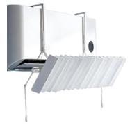 Air Conditioner Vent, Wind Diverter Cover, Wall Mounted Shield, Compact Cooling Accessory, Size Universal, for Home Bedroom Living Room Office Apartment Dormitory Commercial Routine