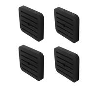 Air Conditioner Vibration Isolator 4 Pack - Heavy Duty Rubber Anti-Vibration Pads for Mini Split Condenser | Shock Absorbing Feet Mounting Brackets for HVAC, Heat Pump, Washer, Dryer & Compressors