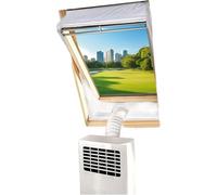 Air Conditioner Window Vent Kit, Portable AC Duct Accessories Mobile Air Conditioning Vent Cloth, Adjustable Easy Install Cooling Solution For Home Apartment Farmhouse Dormitory Bedroom Living Room