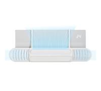 Air Conditioner Windshield, Anti Direct Blowing Deflector, Adjustable Diverter Shield for Wall Window Units, Airflow Blocker for Ceiling Living Room Bedroom Cooling Control, White