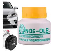 Air Conditioning Compressor Oil - Leak Proof Cooling Lube Refrigerant | Automotive Compressor Oil For Truck Vehicle SUV, Sedan Freezer HVAC Fridge Workshop Maintenance Industrial Lubricant