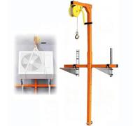 Air Conditioning Outdoor Installation Lifting Tool Air Conditioning Triangle Bracket Crane Tool Removable and Portable Easy Installation with Special Hanger Pulley Manual Winch and 15 m Rope(30m)