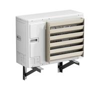 Air conditionné extérieur, Déflecteur AC extérieur, grille Cond, déflecteur en PVC, d'aération latéral, couvercle de sortie d'air, 45-65cm(45cm/17.7in)
