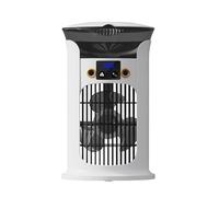 Air Cooler, Desk Humidifying Fan, 12.6x7.48x7.48 Inches Three Speed Cooling Unit, LED Light Climate Solution for Dormitories Bedroom Study Apartment Outdoor Camping Children's Room