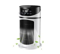 Air Cooler, Humidifying Fan, 3 Wind Speed Personal Cooling, Portable Blower Cooler, Built-In Led Light for Home, Workplace, Outdoor Camping, Apartment, 9.84x5.91x5.91 Inches