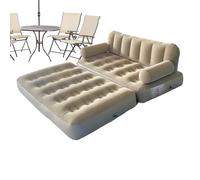Air Couch Fauteuil Gonflable Lit de Camping Pliable avec Pompe à Air | Canapé Portable avec Valve Anti-Fuite pour Extérieur, Plage, Voyage, Randonnée, Voyage en Route, Vacances, Pati