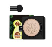 Air Cushion Cc Cream Mushroom Head,Avocado Air Cushion Cream,Oil Control Long Lasting Moisturizing Bb Cream Foundation Makeup,Even Skin Tone Makeup Base Bb Cream (02# Ivory)