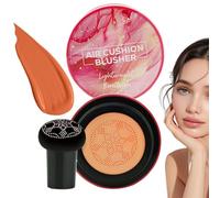 Air Cushion Liquid Blush, coussin rougir, contour naturel de l'éclat, compact et adapté aux voyages, infusé d'ingrédients qui aiment la peau, 18g pour les vacances de mariage de mariage quotidien