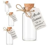 Air de ton année de naissance dans une bouteille - Personnalisation | Curiosité humoristique et nostalgique - Souvenir insolite pour cadeau de naissance, anniversaire, fête, pot de départ