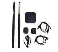 Air Drum Sticks Kit, 3D Motion Sensor Electronic Drum Set with 8 Sounds RGB Lighting & Foot Pedal, Portable Silent Practice Kit for Musicians Drummers Live Performances Studio Reco