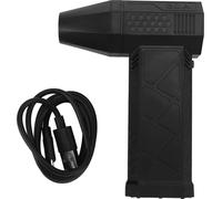 Air électrique Duster 130000 tr / min Pression comprimée Jet sec soufflerie rechargeable pour clavier d'ordinateur en plein air voiture maison noir