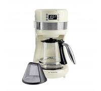 Air Essence Machine a Cafe Filtre Aroma Overflow, Crème, 1,4 Litre, 10 Tasses, Cafetiere Filtre, Avec détails chromés pour une fonctionnalité et un design élégants.