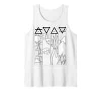 Air Feu Eau Terre Quatre éléments grecs Débardeur