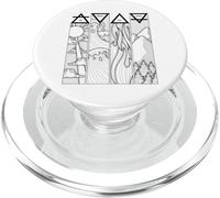 Air Feu Eau Terre Quatre éléments grecs PopSockets PopGrip pour MagSafe