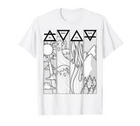 Air Feu Eau Terre Quatre éléments grecs T-Shirt