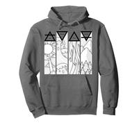 Air Feu Eau Terre Quatre Éléments Symboles Triangle Grec Sweat à Capuche