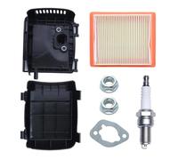 Air Filter Cover Base Kit Fit For XT650 XT675 Engine For 22" Recycler Lawn Mower with Spark Plug