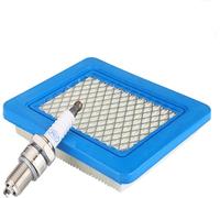 Air Filter Spark Plug Replacement for Honda GCV135 GCV160 GX100 GC135 GC160 GCV190A Briggs & Stratton 491588 399959 491588S(Air Filters & F7TC Spark Plug)