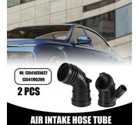 Air Filtre Admission Durite Tube - pour BMW 323Ci - Caoutchouc Noir - 2pcs