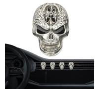 Air frais pour voiture | Diffuseur de parfum intérieur de voiture de squelette rétro, camions de crânes de parfum solide | Ornement de crâne gothique Auto-Marcante pour, camion, minibus