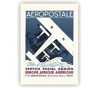 Air France Aéropostale - Europe Afrique BESSON 1930 - 50x70cm - AFFICHE G