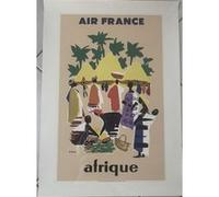 Air France - Afrique Cases - 50x70cm - AFFICHE G