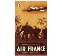 AIR FRANCE - Afrique Equatoriale - V. GUERRA 1948 - 50x70 cm - AFFICHE / POSTER G
