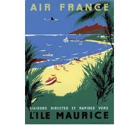 Air France - Ile Maurice - Reniuc 1954 - 50X70 Cm Affiche / Poster