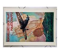 AIR FRANCE - KLM - De Vliegende Hollander - Jan Wijga 1926 - 50x70cm - AFFICHE G