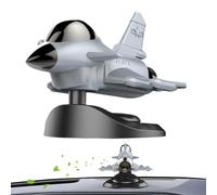 Air Freshener For Car - Solar Powered 360 Rotating Airplane | Car Scent Diffuser Dashboard Decorations For Vehicle And Truck, SUV RV Interior With Road Trip Odor Eliminator