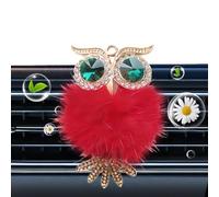 Air Freshener - Zinc Rhinestone, 1.37x2.36in Diffuser Owl Design | Long-Lasting Scent, Vent Clip Fragrance, Car & Home Perfume For Vehicle, Living Room, Toilettes, Truck, Office